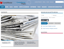 Tablet Screenshot of compliance-praxis.at